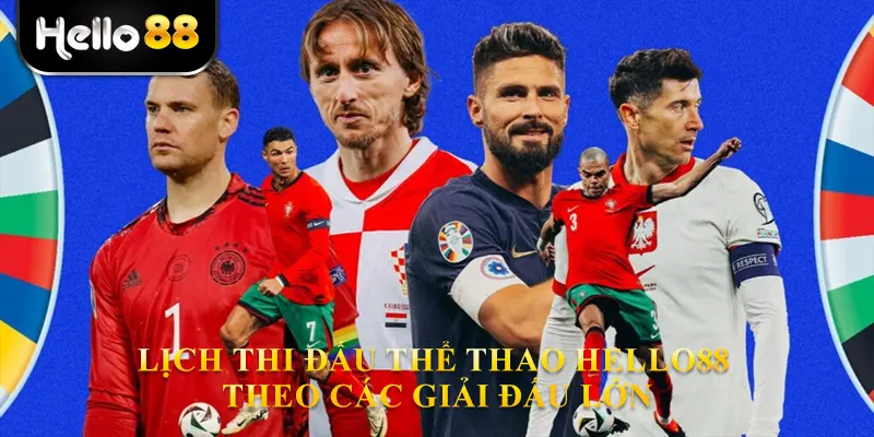 Tìm hiểu Lịch thi đấu thể thao hello88 theo các giải đấu lớn